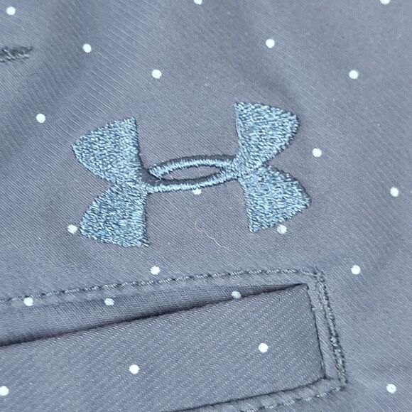 Under Armour 10” Golf Shorts Men 36 Blue Dots Match Play Stretch Performance - Picture 10 of 11